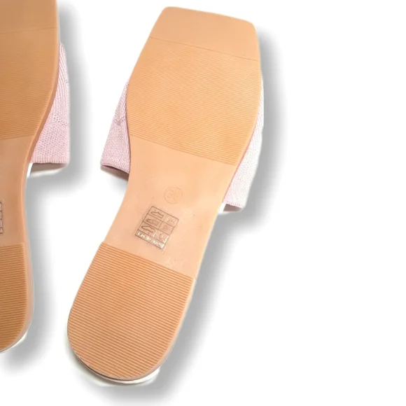 Sandals Women Shoes Slip-On Lightweight Casual Vacation Stretch Pink Shoes 7.5 - Picture 11 of 14